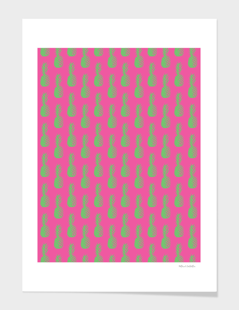 Pineapple Pattern - Pink & Green #464