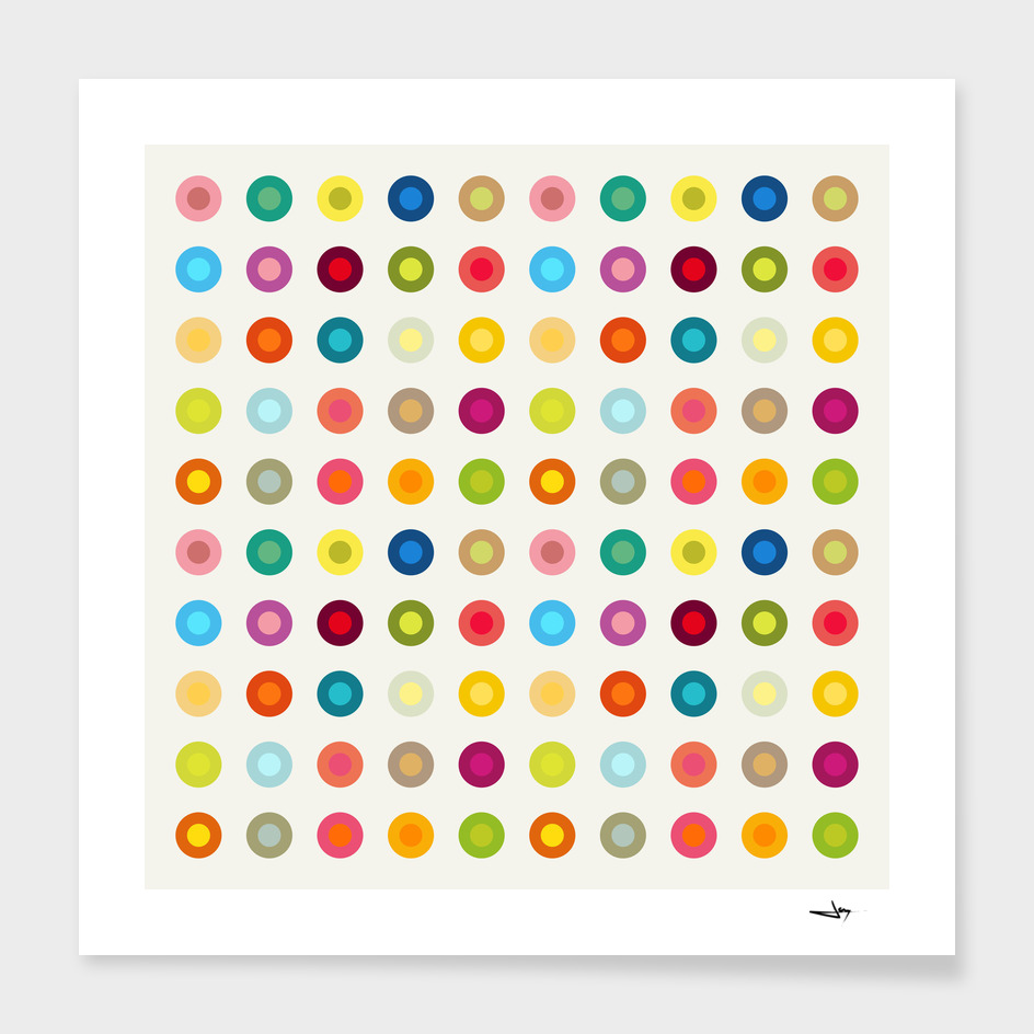 Vintage and Colourful Circles