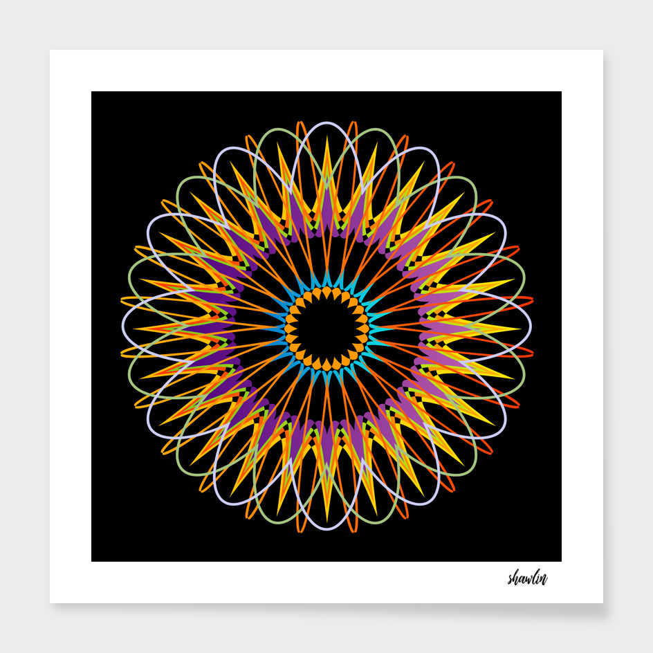 Geometric Mandala representing the universe