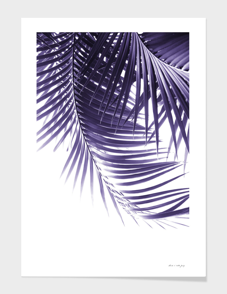 Palm Leaves Ultra Violet Vibes #2 #tropical #decor #art