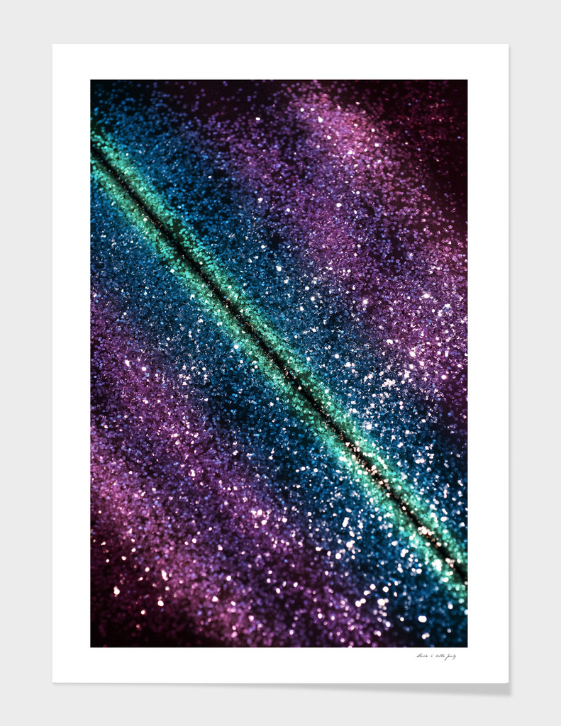 Galaxy Glitter #1 #shiny #stripes #decor #art