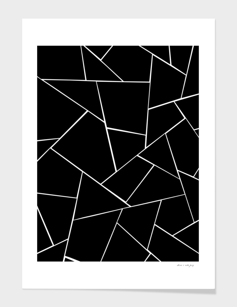 Black White Geometric Glam #2 #geo #decor #art