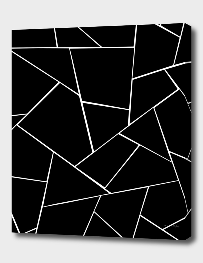 Black White Geometric Glam #2 #geo #decor #art