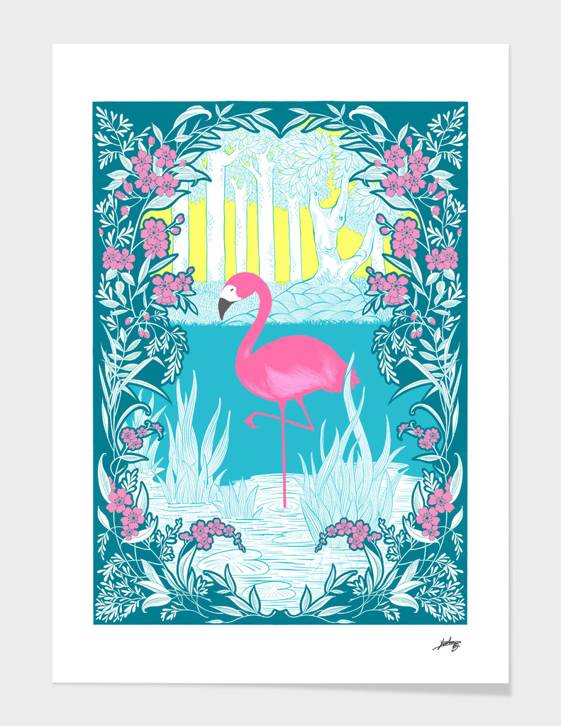 The Pink Flamingo No.1 - Blue Edition