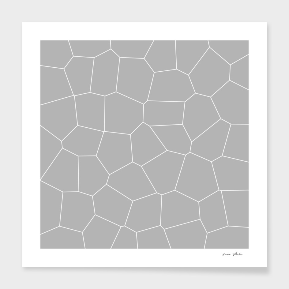 Abstract geometric pattern - gray and white.