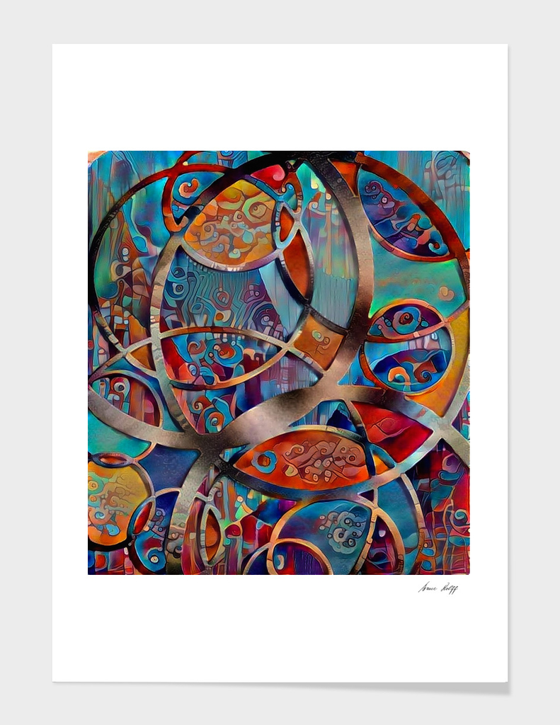 Circular Abstract Composition