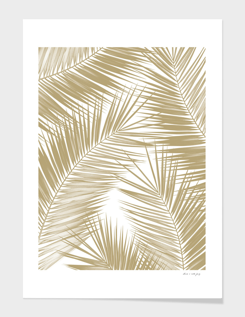 Palm Leaves - Gold Cali Vibes #8 #tropical #decor #art