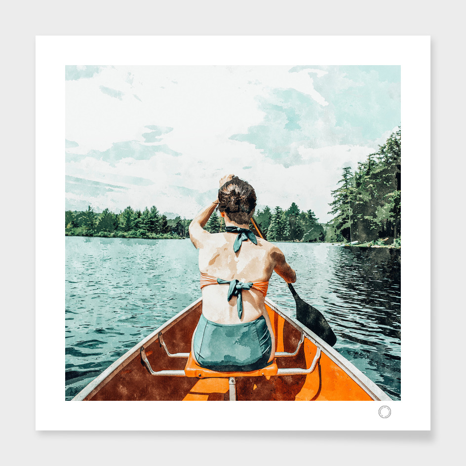 Row Your Own Boat | Woman Empowerment Confidence Painting