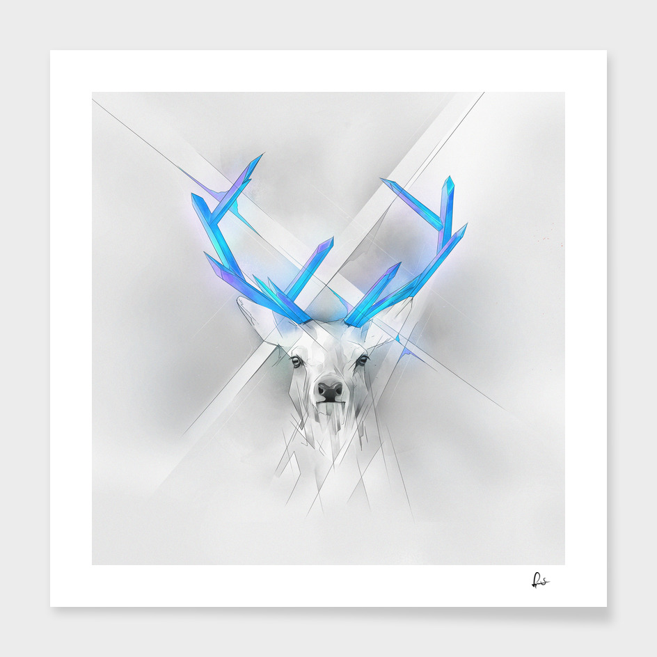 Crystal Horns - Blue Deer