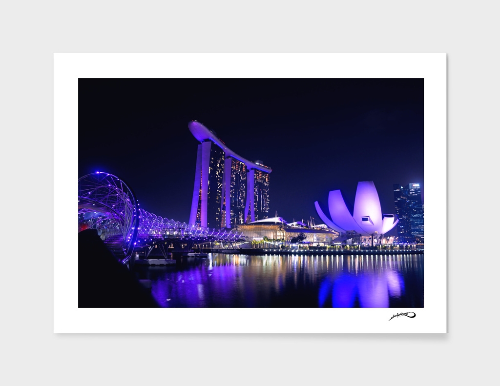 Blue Singapore by #Bizzartino