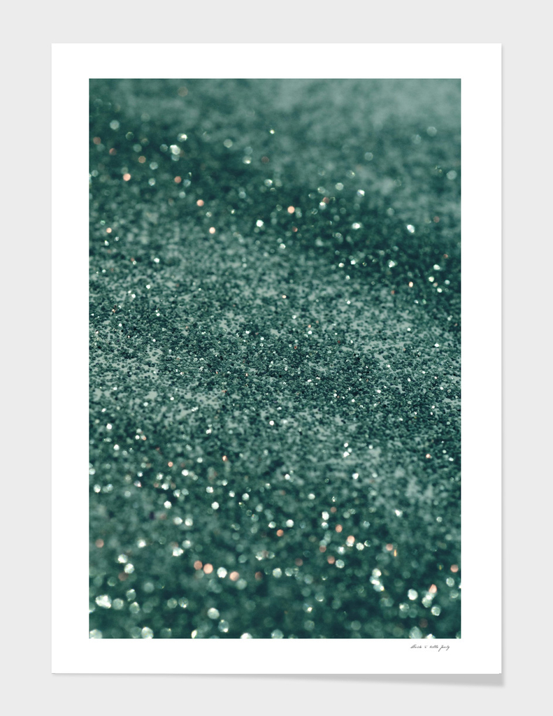 Teal Mermaid Ocean Glitter #2 #shiny #decor #art