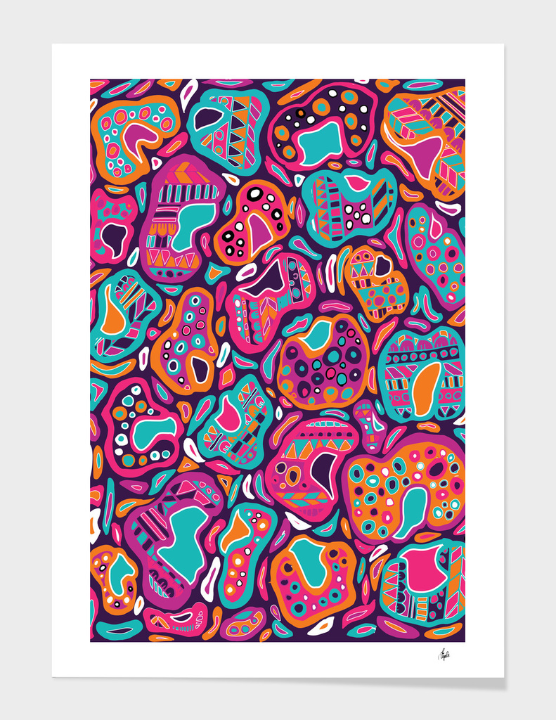 Leopard Print Aztec Pattern