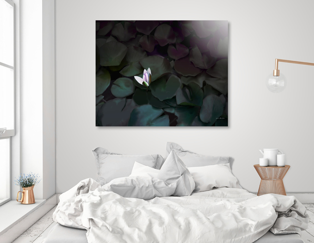 Acrylic Glass Print Lotus in a pond