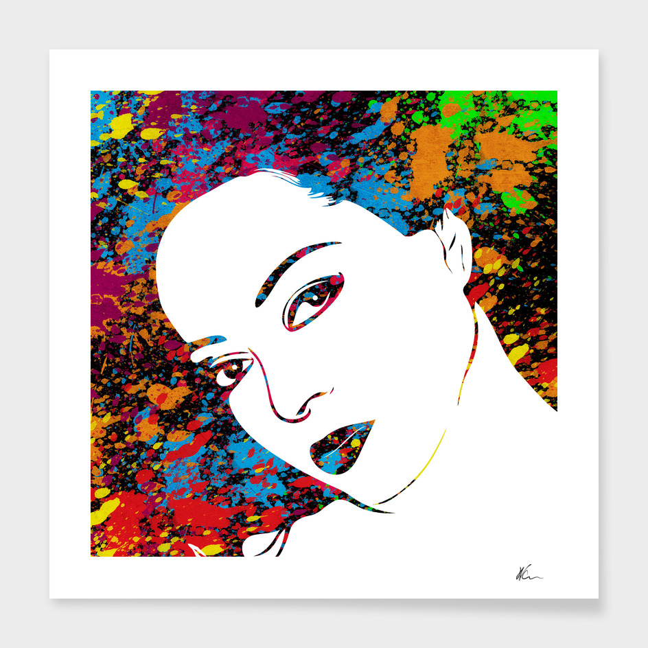 Diana Ross | Splatter Series | Pop Art