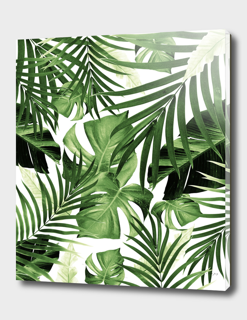 Tropical Jungle Leaves Pattern #12 #tropical #decor #art