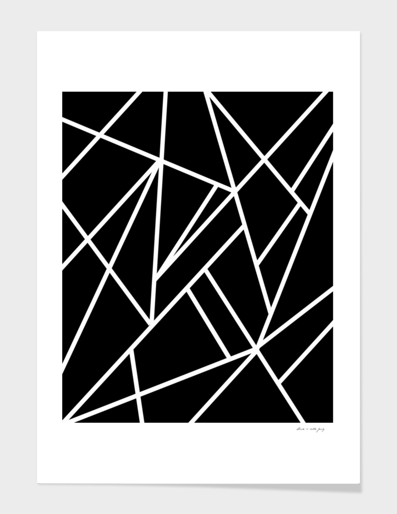 Classic Black White Geo #1 #geometric #decor #art