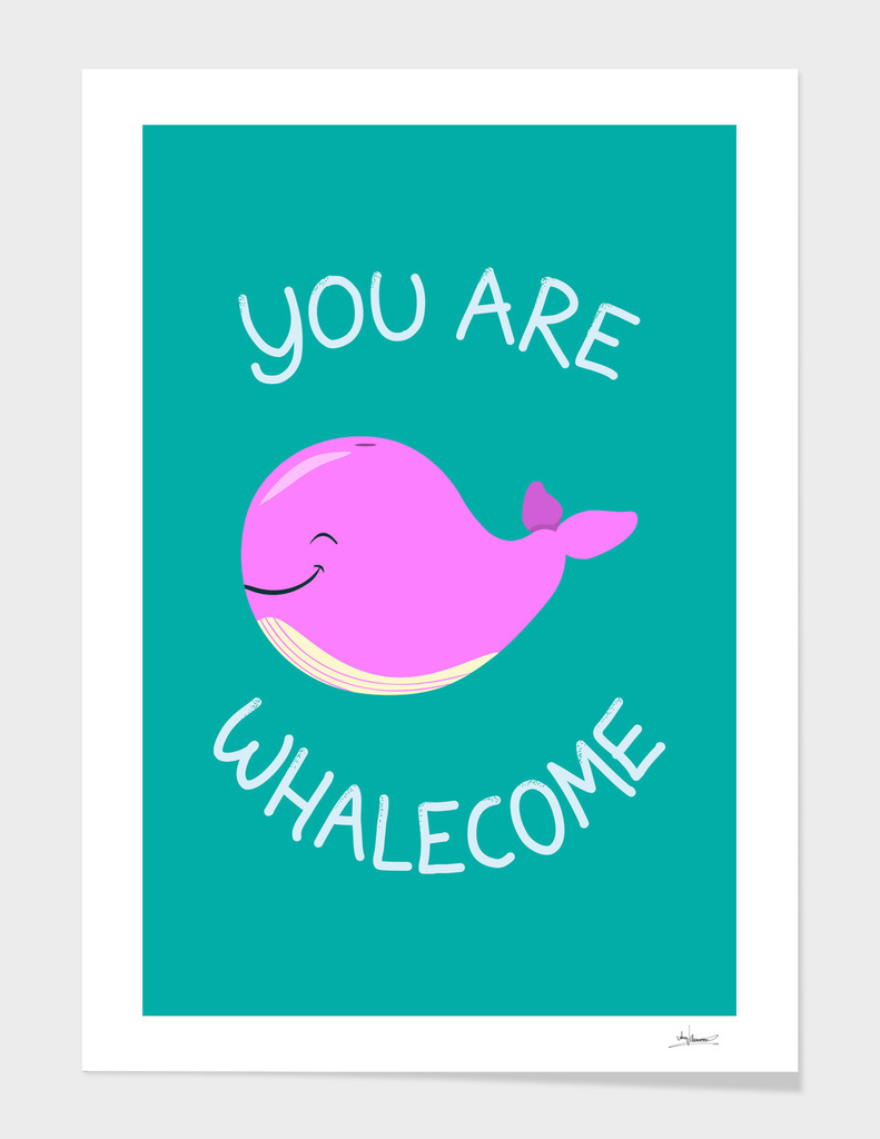 Whale, thank you! - Pink Version