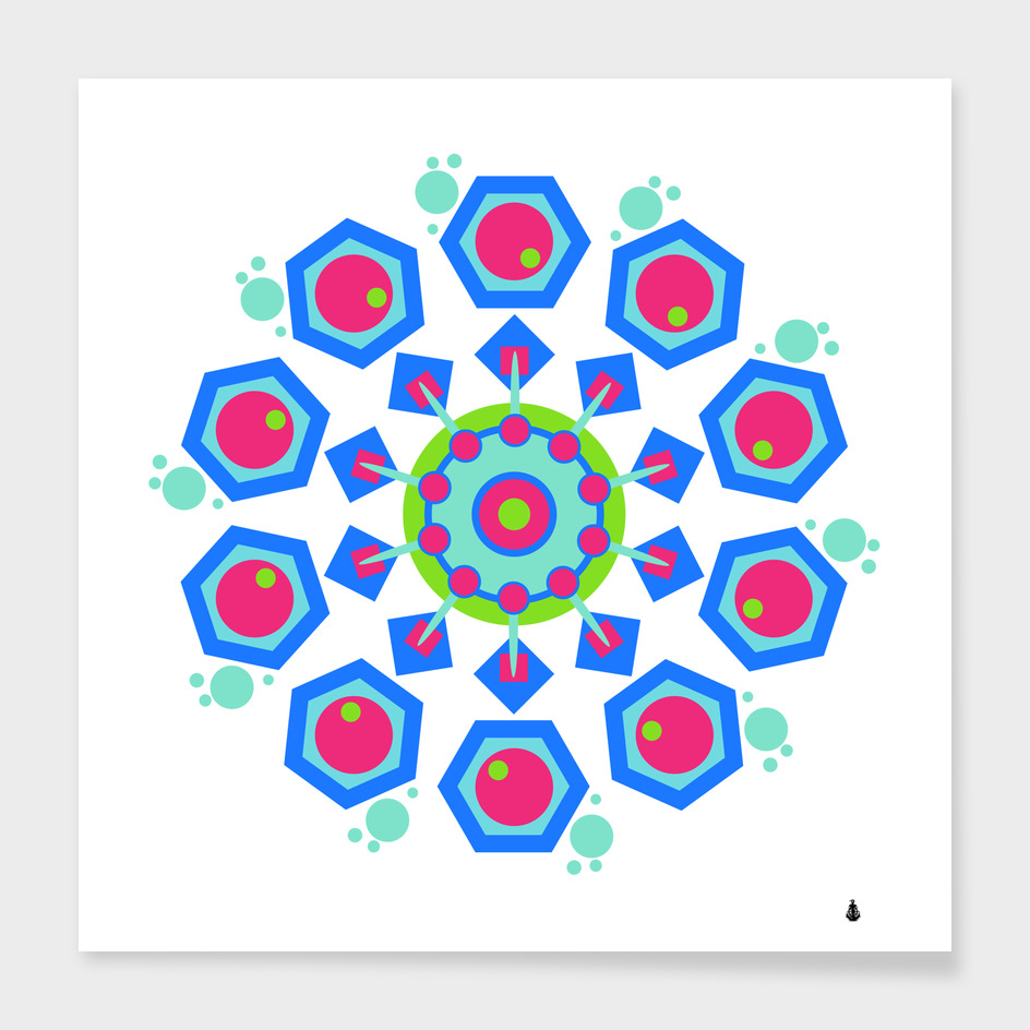 Mandala geometric design pattern