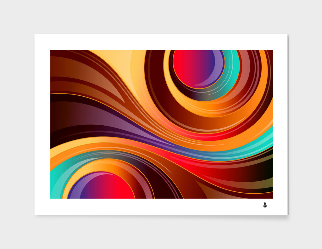 abstract colorful background wavy