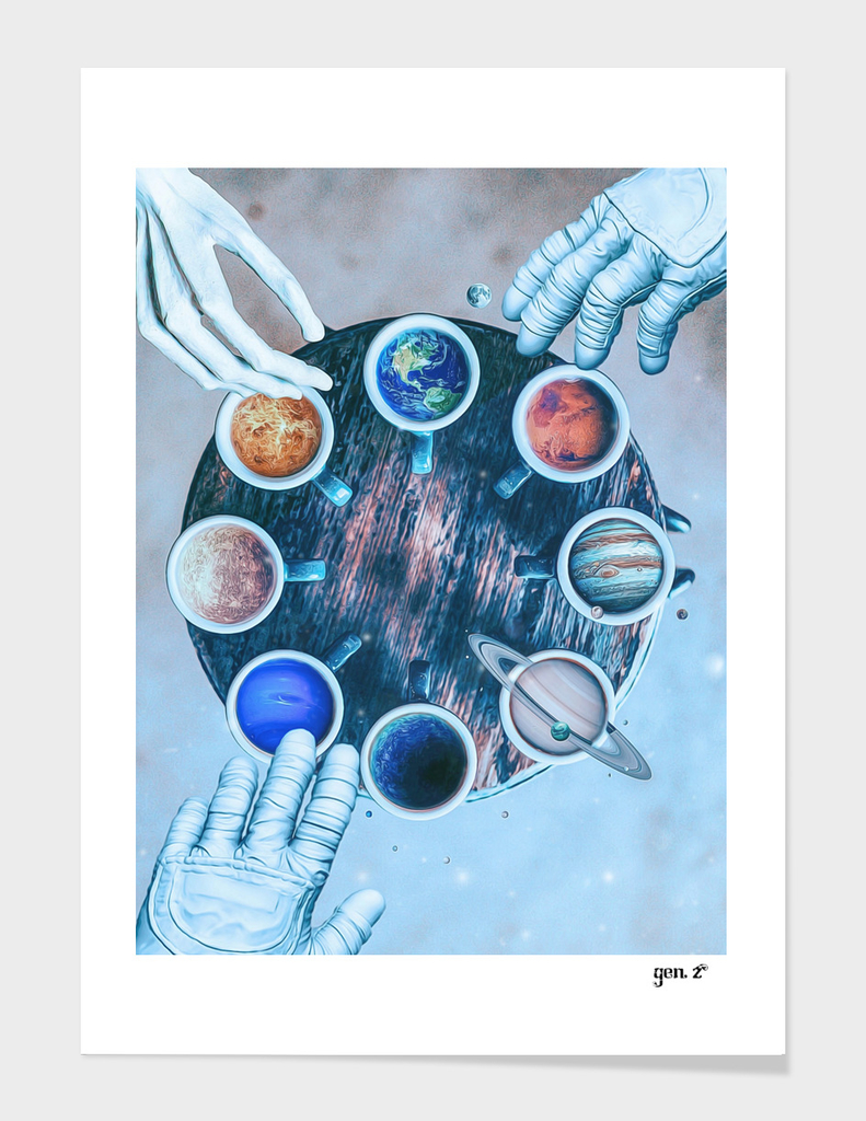 Coffee Mug Solar System by GEN Z