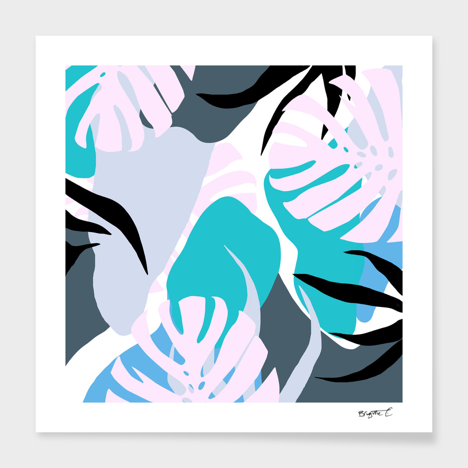 Tropical Abstract Organic Shapes Design