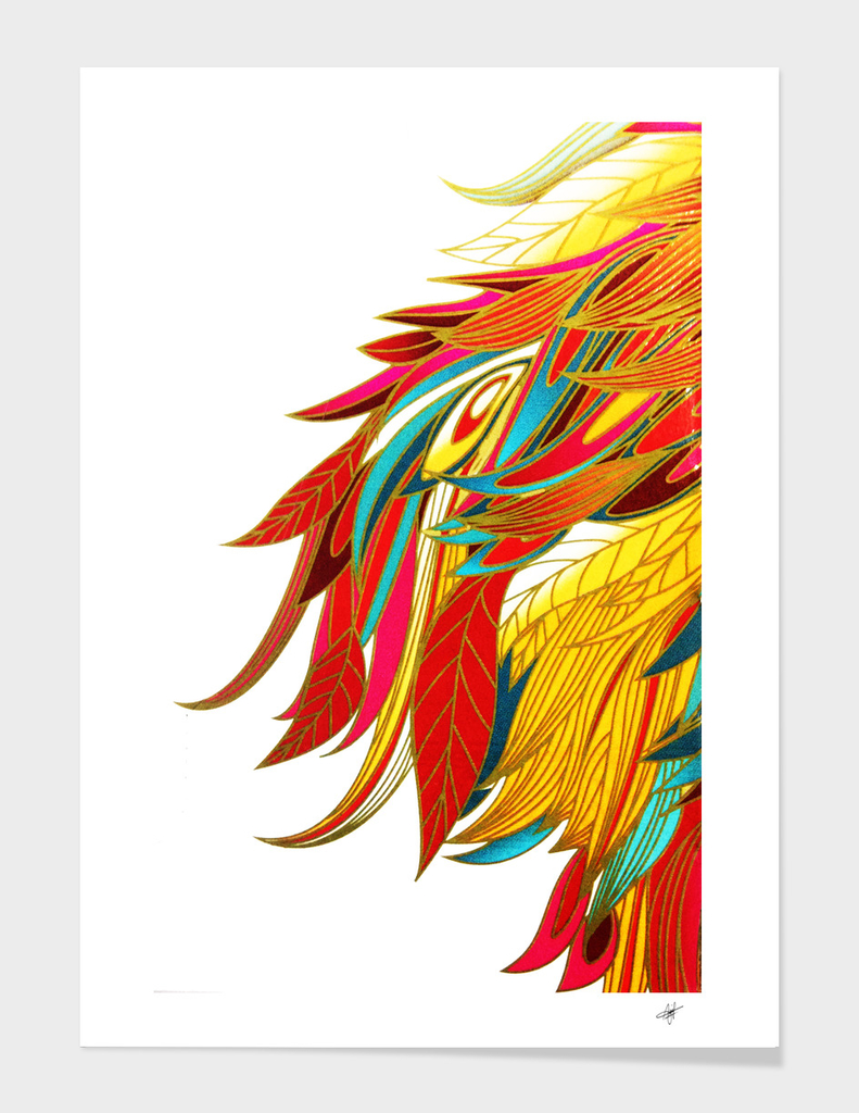 abstract african feathers patterns