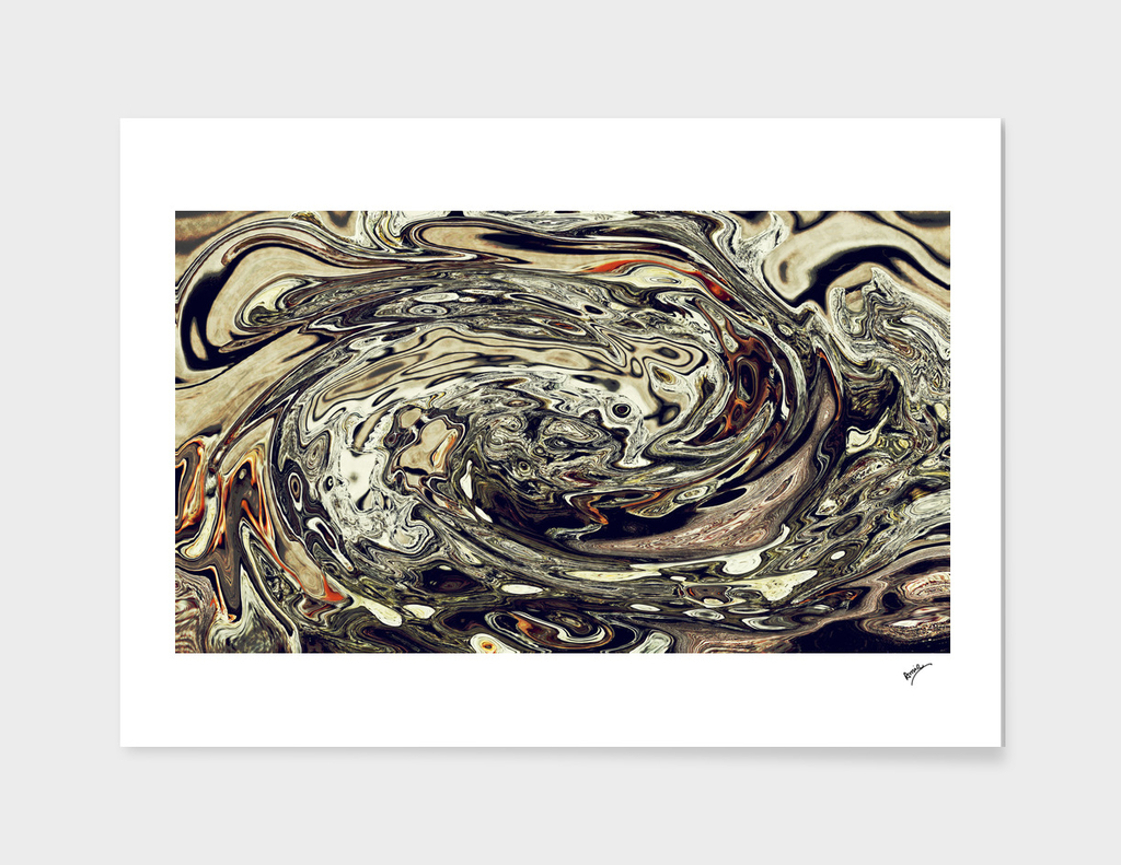 Abstract Marble Painting