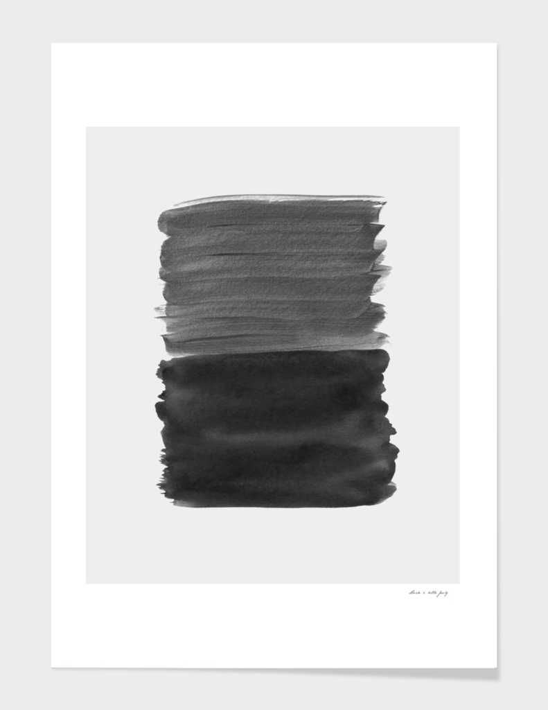 Black Abstract Minimalism #1 #minimal #ink #decor #art