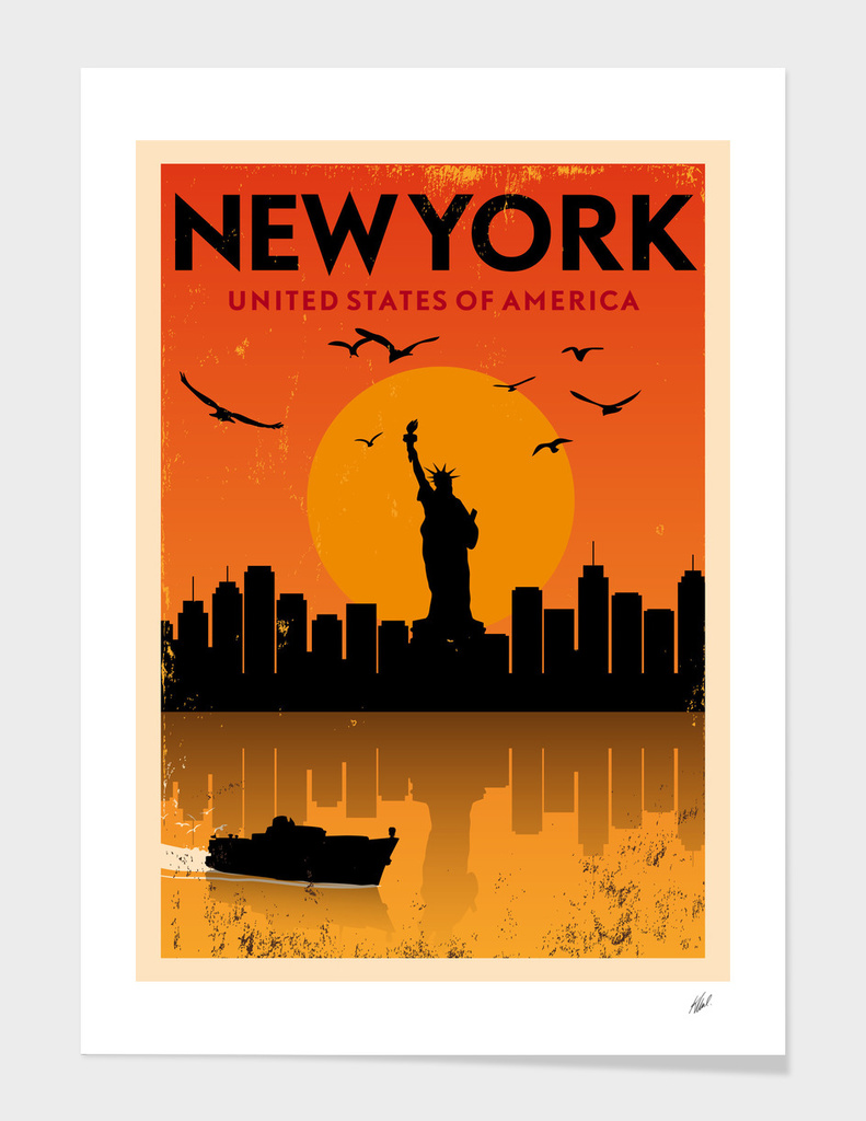 Retro New York Poster