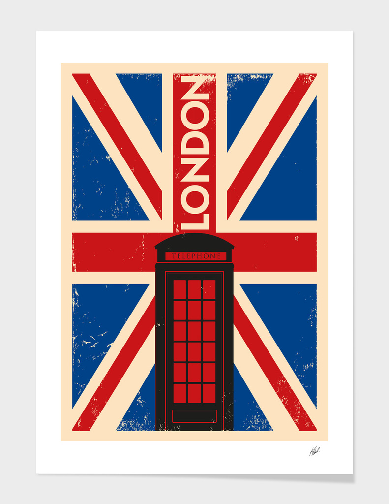 Retro London Poster