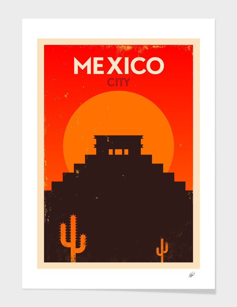 Vintage Mexico Poster Design