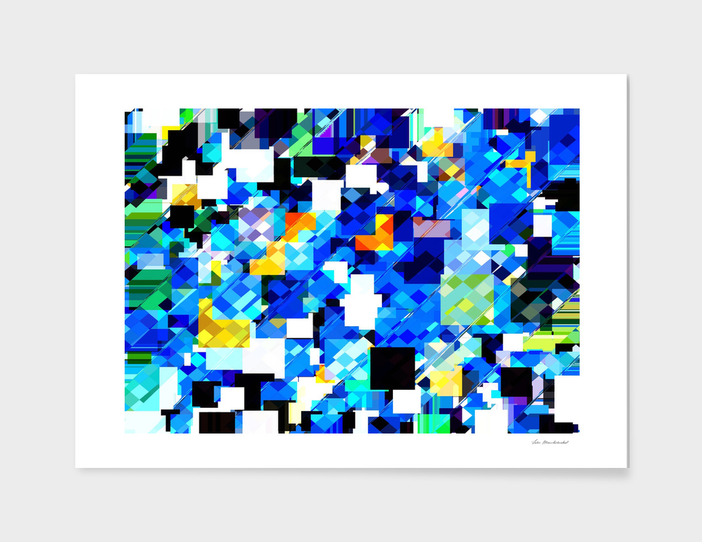 geometric square pixel pattern abstract
