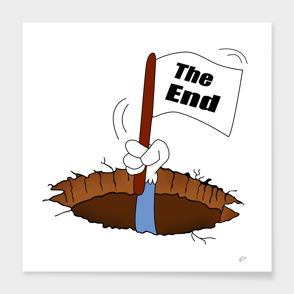 The End- funny designs» Art Print by The soul of the devil | Curioos