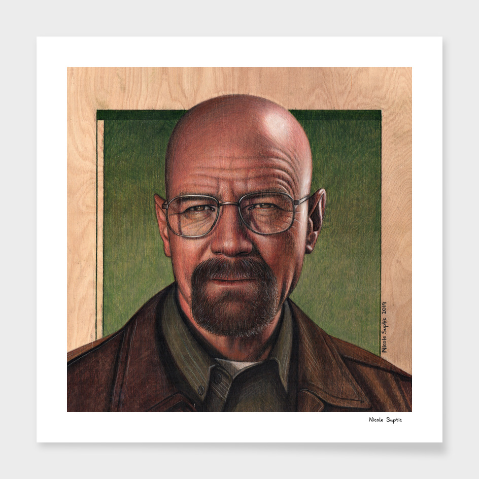 Walter White Colored Pencil Drawing