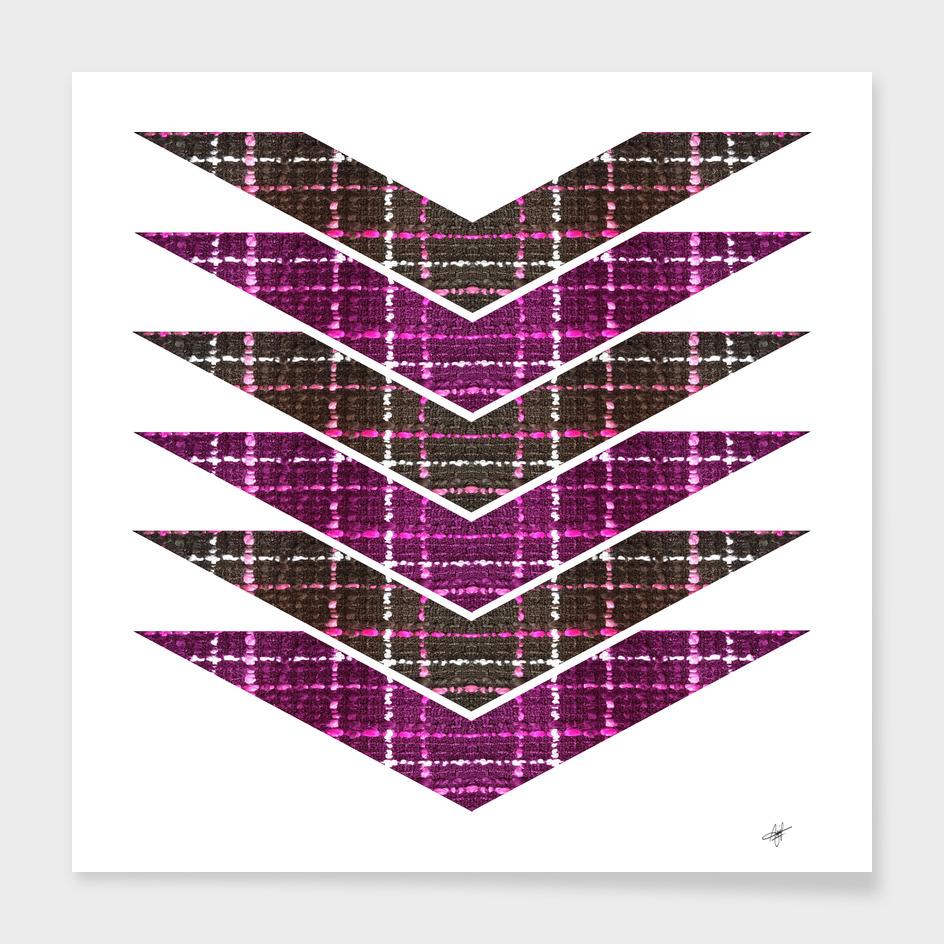 fabric tweed purple brown pink