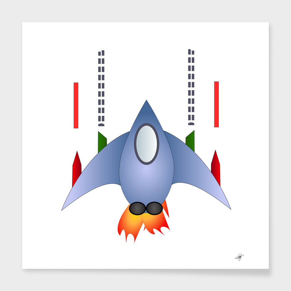 spaceship rocket space game cosmos