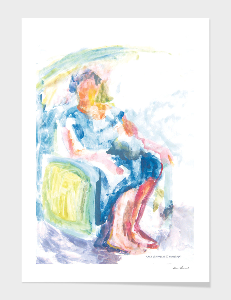 Woman in an armchair 2