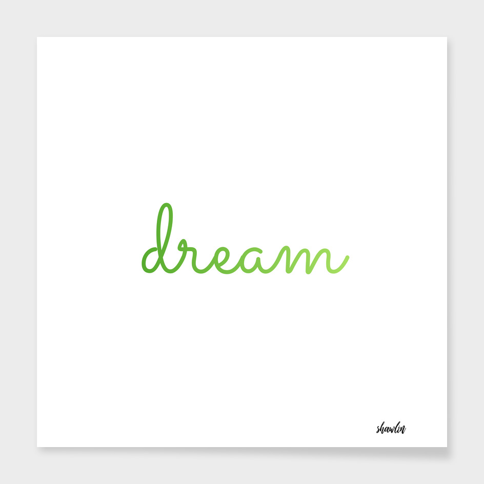Dream inspirational quote- a cherished aspiration