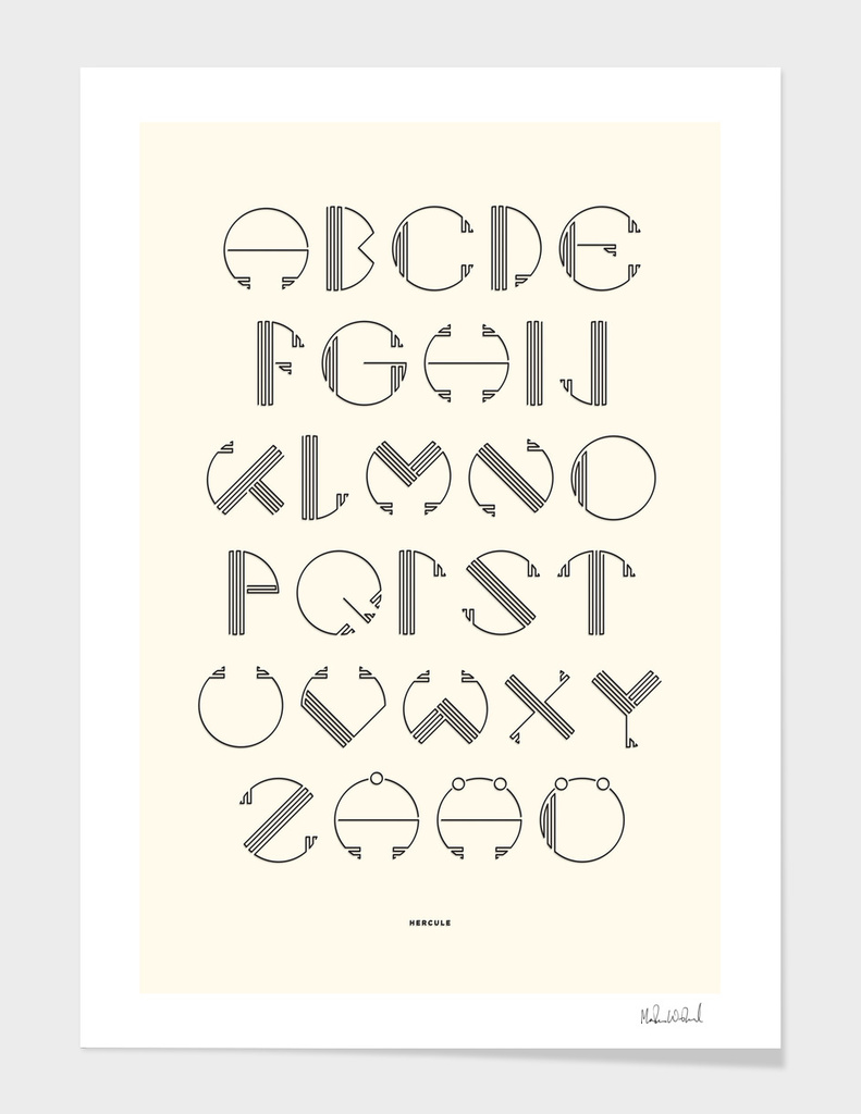 Hercule Typography - White