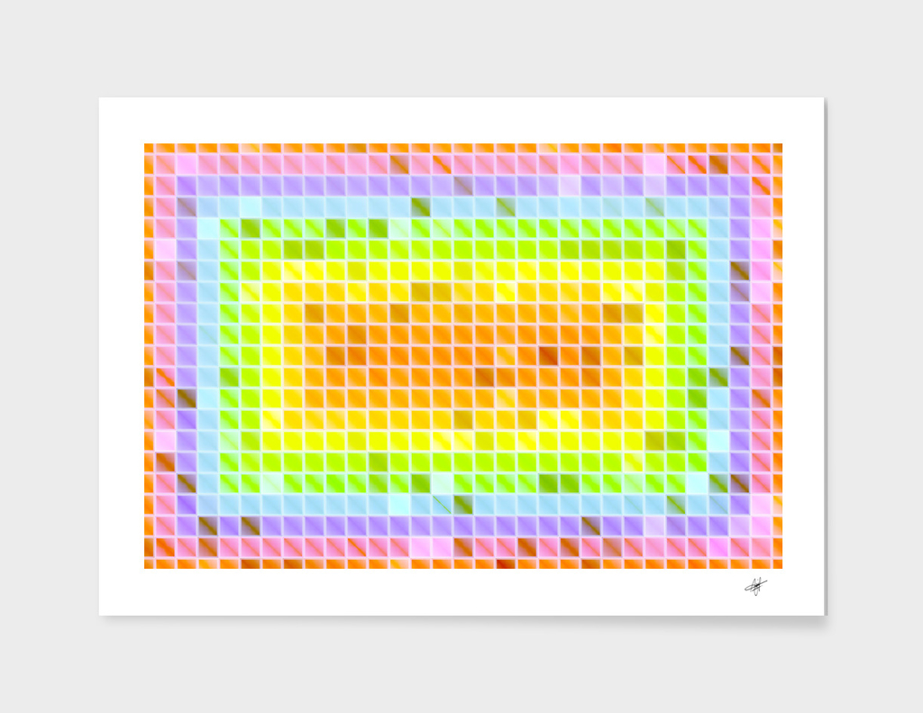 pattern geometric square art