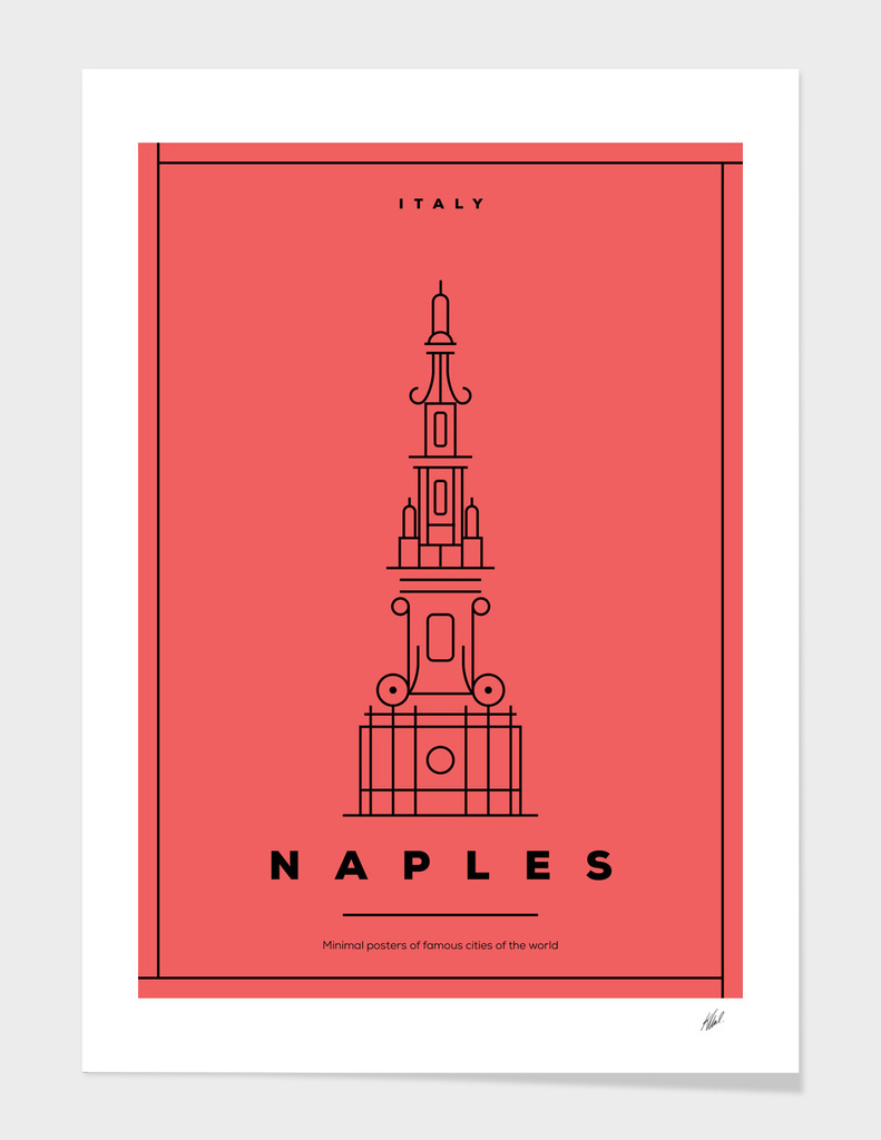 Minimal Naples City Poster