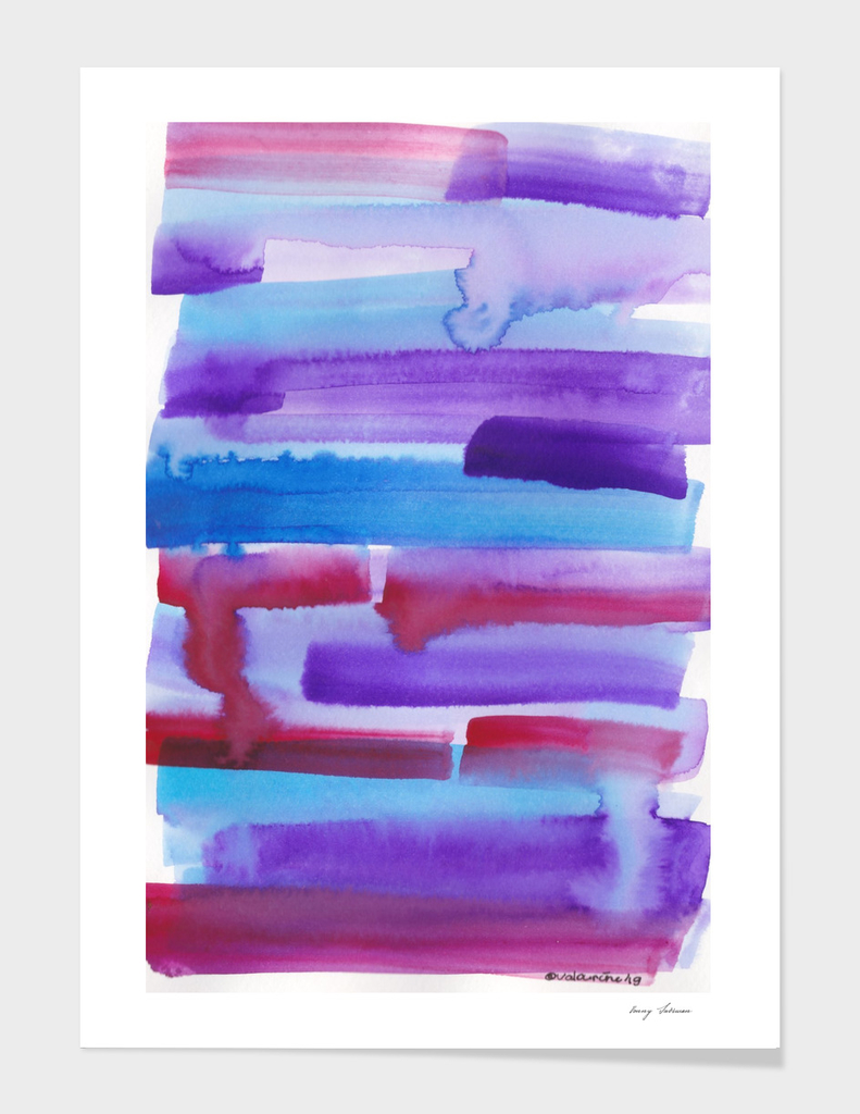 20 | 190603 |Rothko Inspo |Colour Study Watercolor Painting