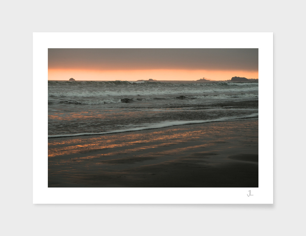 Sunset on the Beach, California