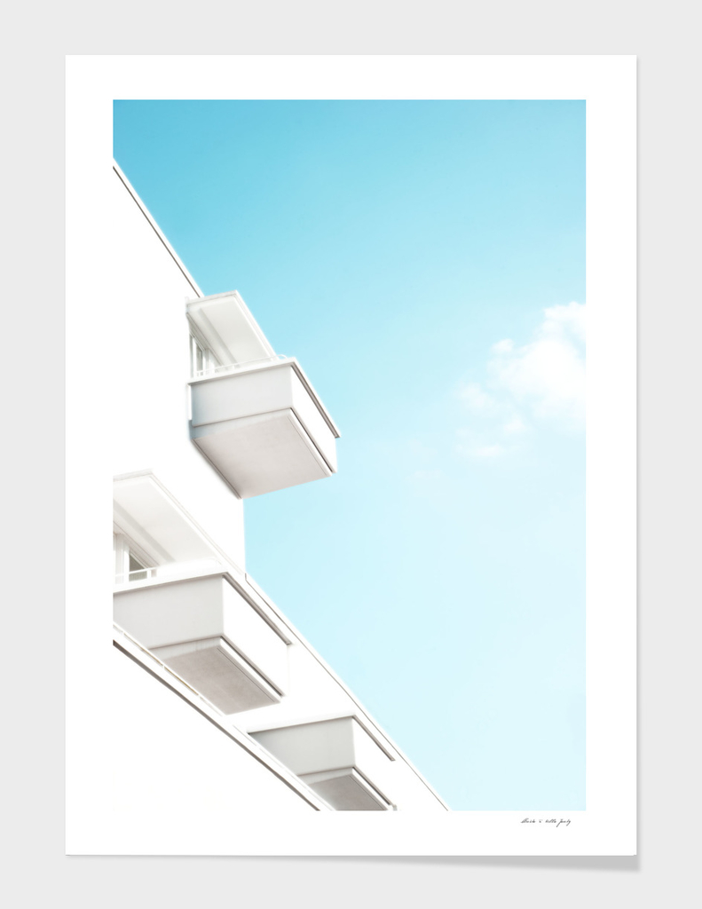 Minimal White Balcony Dream #1 #wall #decor #art