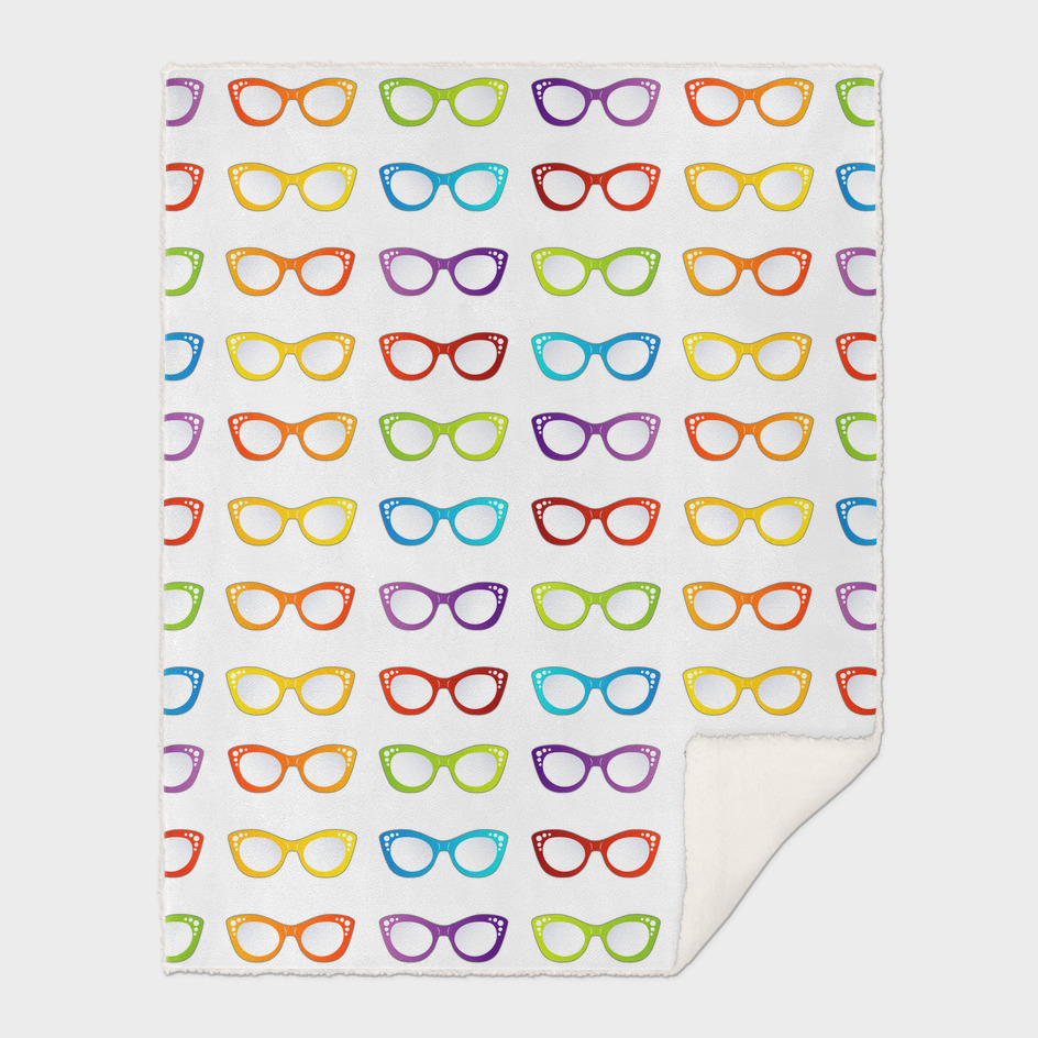 Colorful summer vintage eyewear goggles in  cat eye