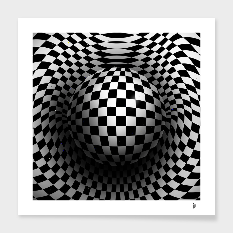 Chequered sphere