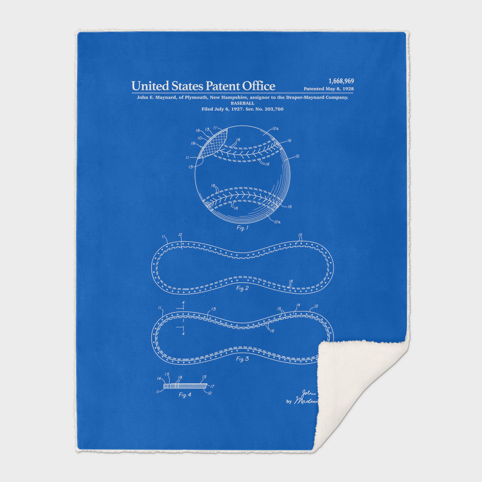 Baseball Patent - Blueprint