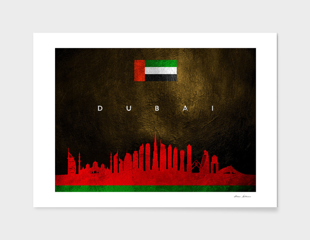 Dubai United Arab Emirates Skyline 2