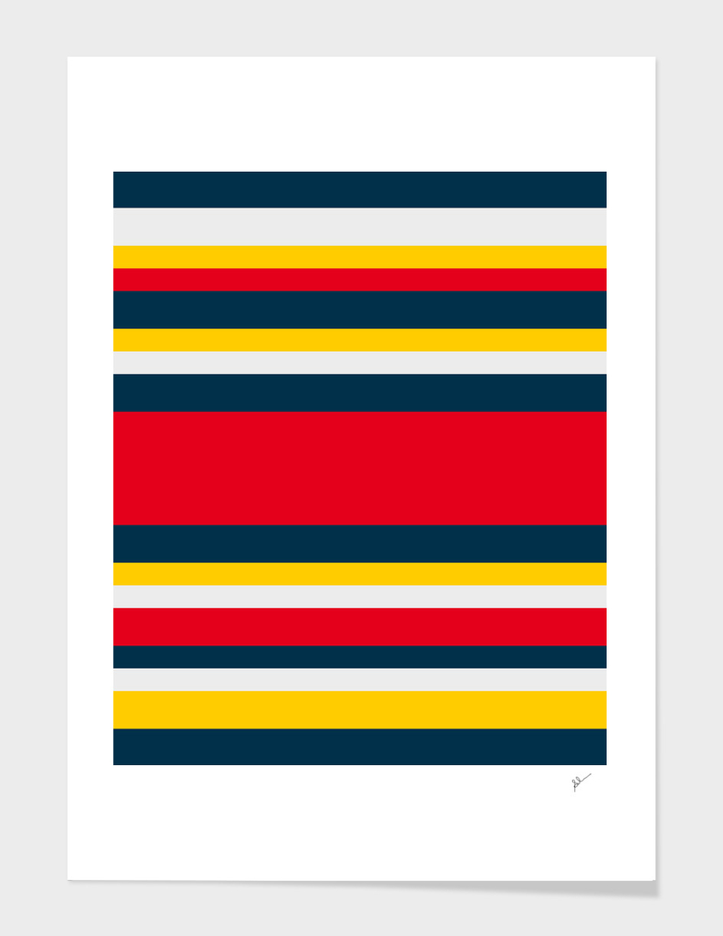 Blue Red Yellow Stripes