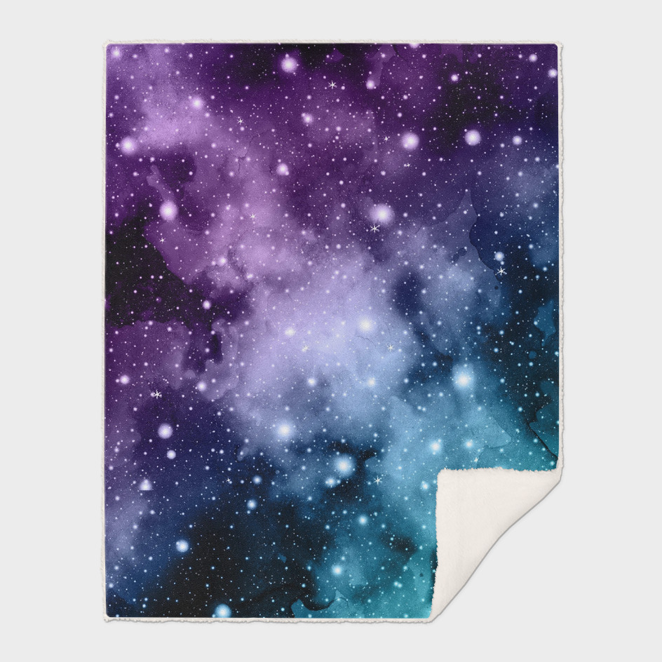 Purple Teal Galaxy Nebula Dream #2 #decor #art